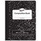 Pacon Composition Book, Black Marble, Unruled 9-3/4in. x 7-1/2in., 100 Sheets, 6PK PMMK37145 - alternate 2